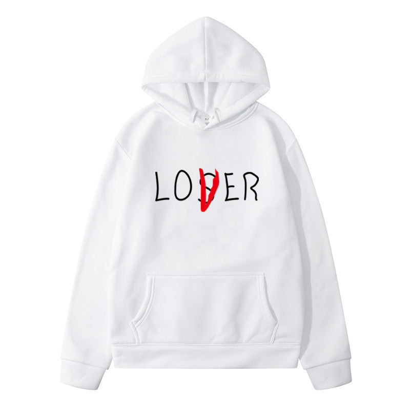 lovers printed Winter hoodies for couples