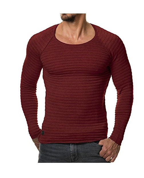 Men Casual Pullovers Spring/Autumn Sweater Slim Men O-Neck Sweater