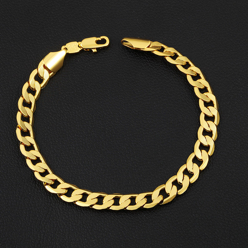 men's gold-plated bracelet