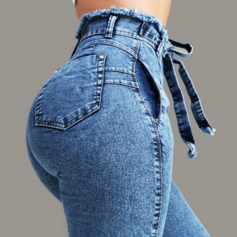 Fringed jeans for women