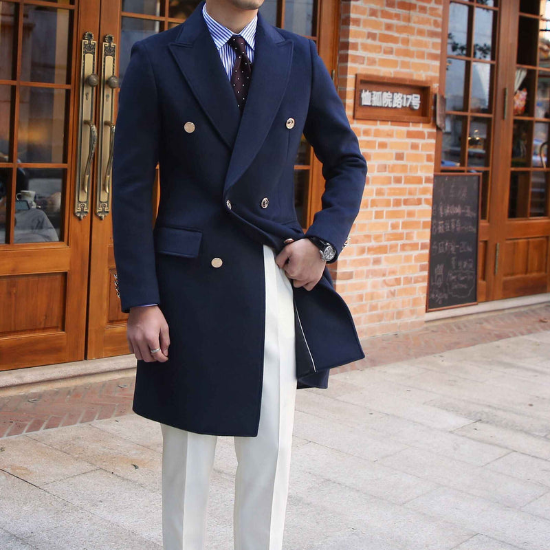 British Slim Fit Wool Coat