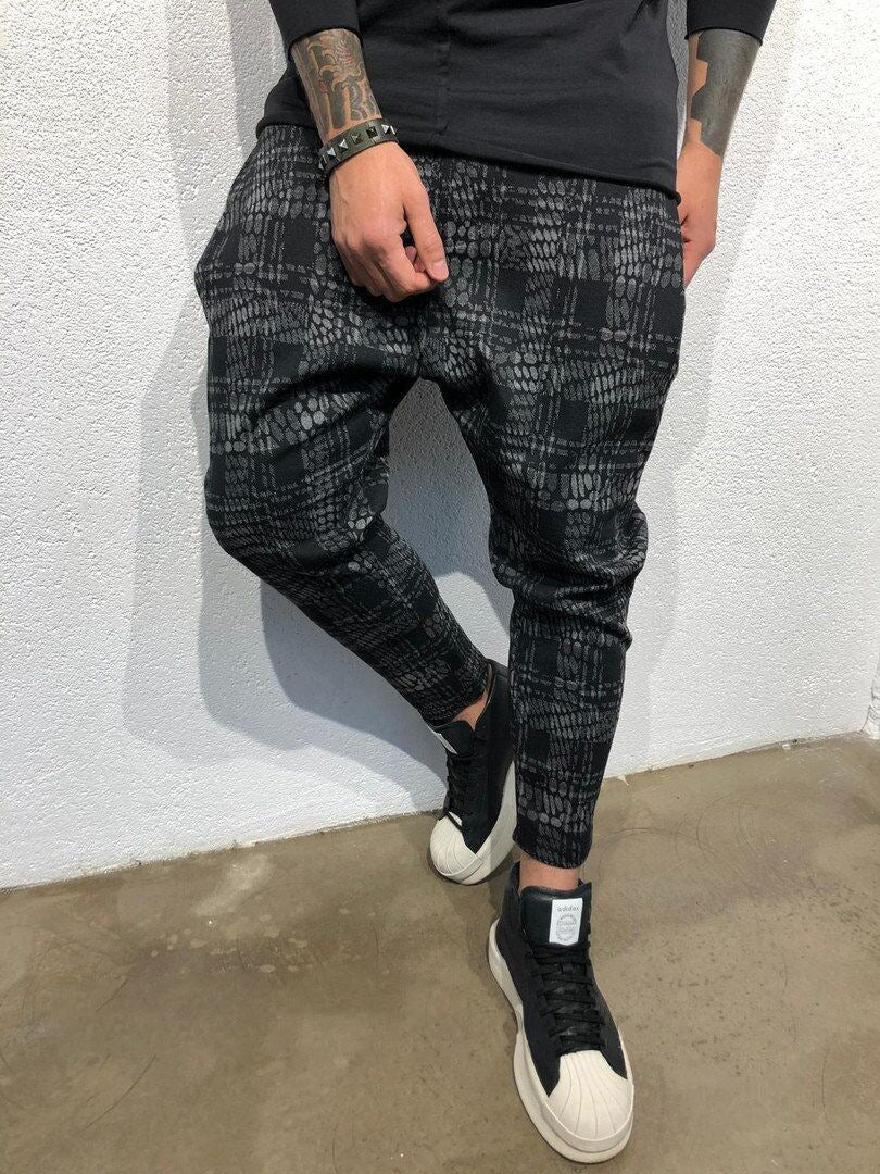 Print gradient sweatpants