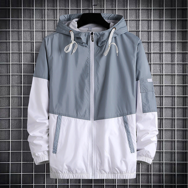 Men's sports hooded jacket