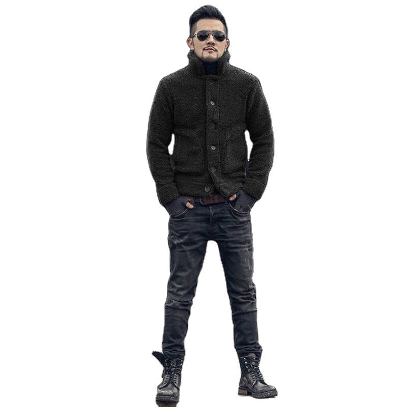 Warm Lamb Plush Men's Jacket