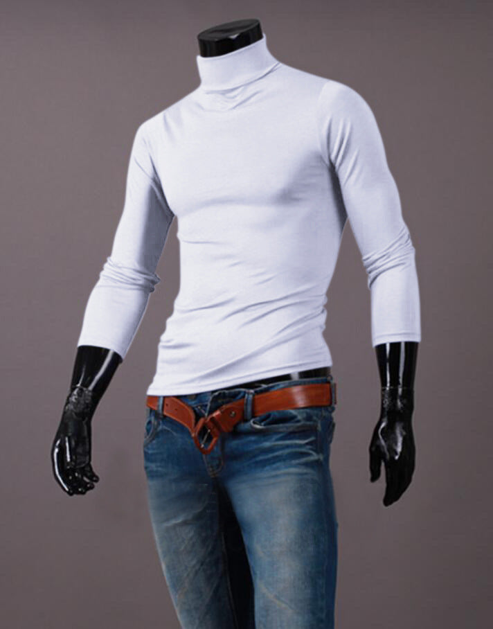 Long sleeve turtleneck sweater men