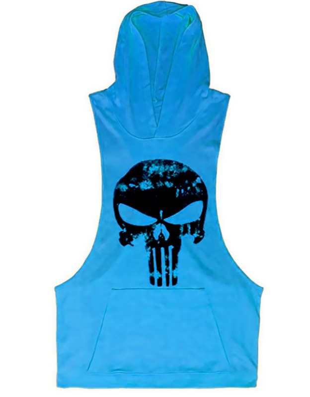 Hooded Skull Bodybuilding Tank Top