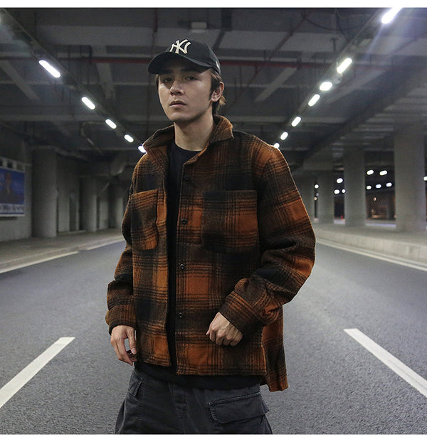 Woolen shirt Jacket