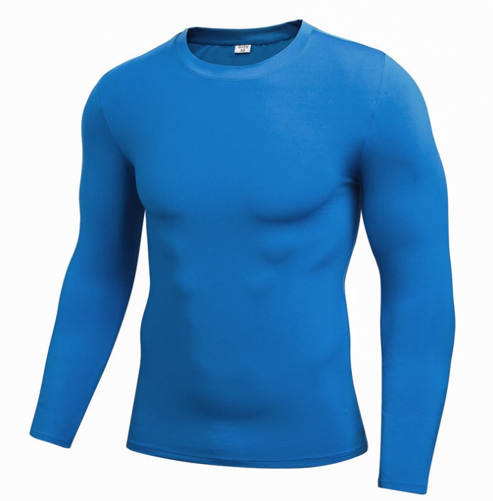 Men's Blank Long Sleeve Compression t-shirt for gym