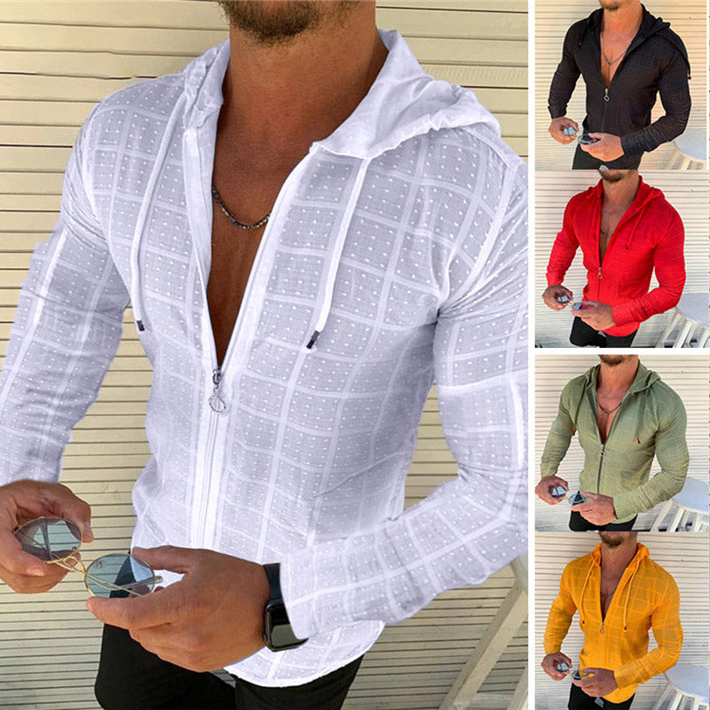 Long Sleeves Hooded Shirt