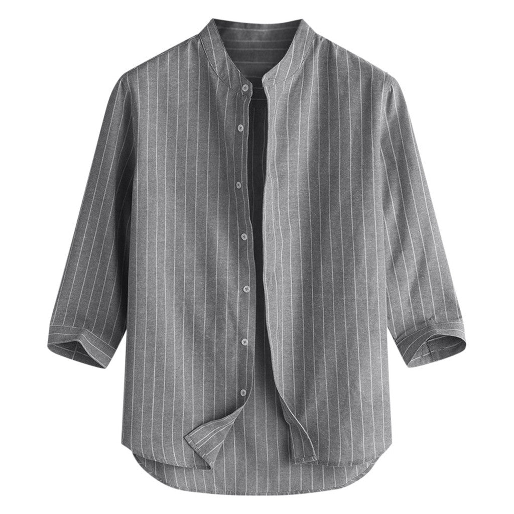 Linen 3/4 Sleeve Men's Shirt