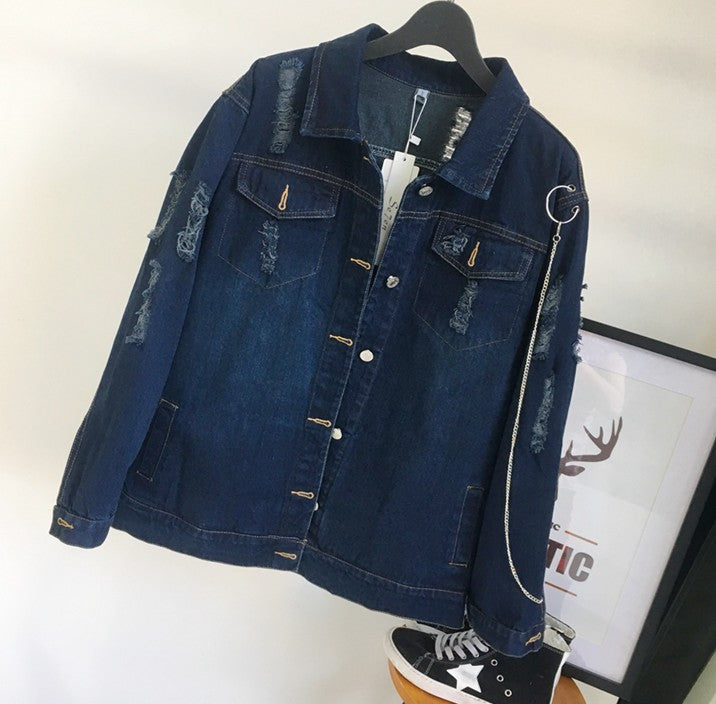 EMBROIDERY DENIM JACKET MEN