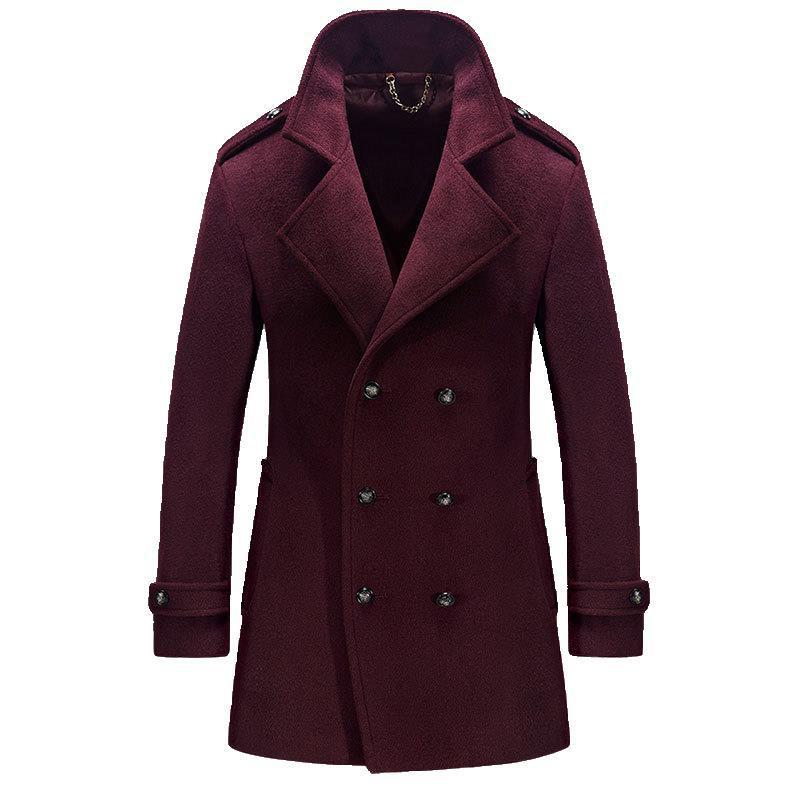 Casual wool coat men