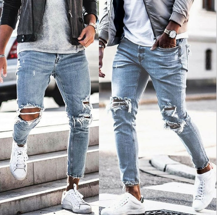 Ripped Skinny Streetwear Jeans mens