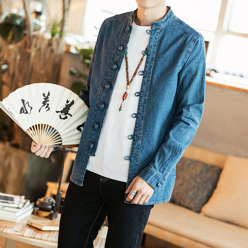 Buttoned Denim Shirt jacket