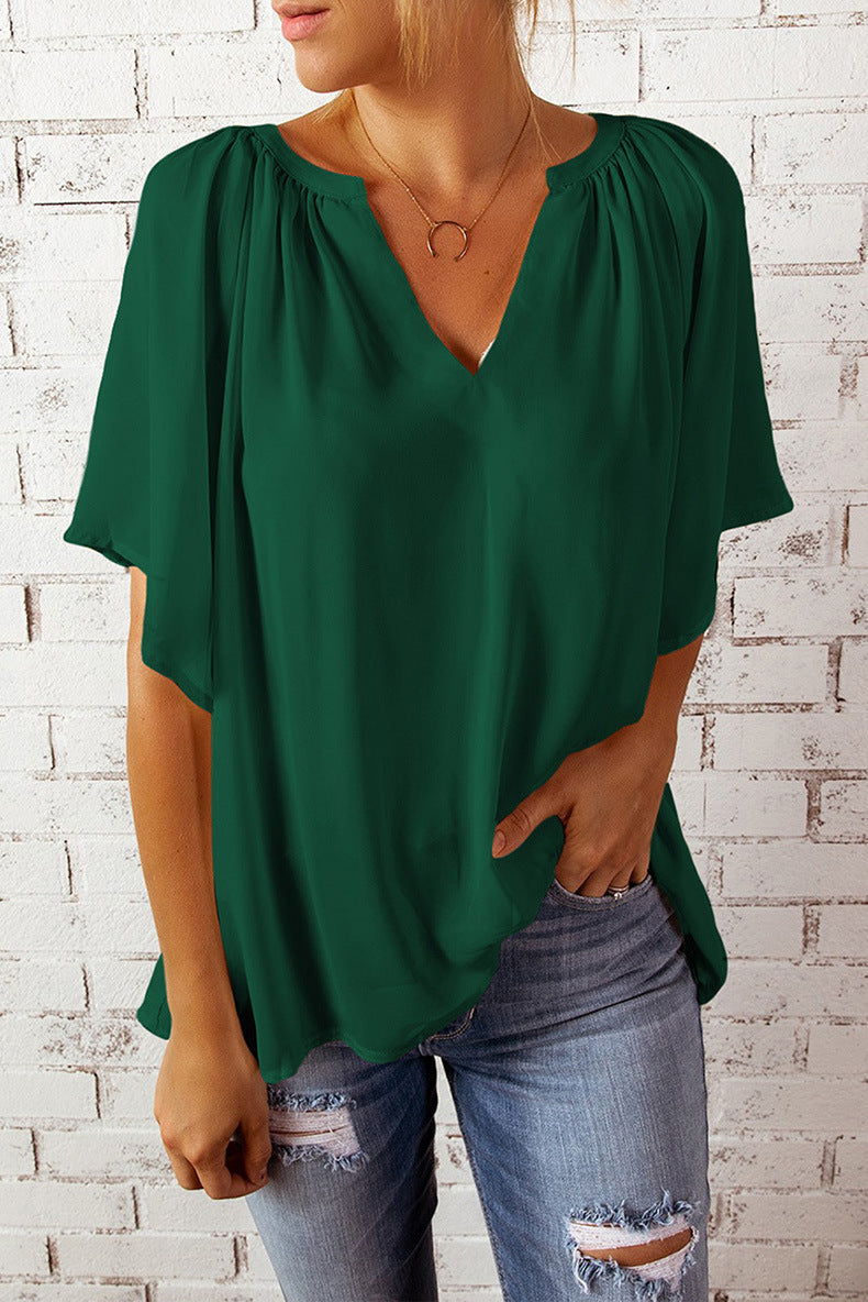 Half Sleeve T-Shirt Pullover Top