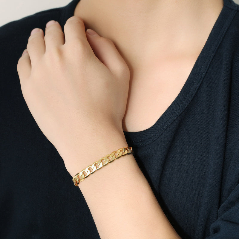 men's gold-plated bracelet
