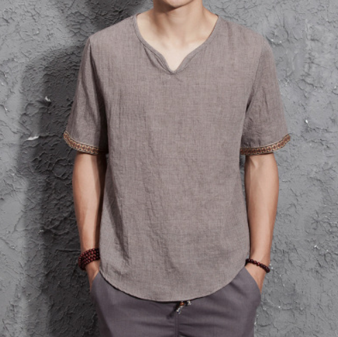 Linen Breathable Cotton T-shirt