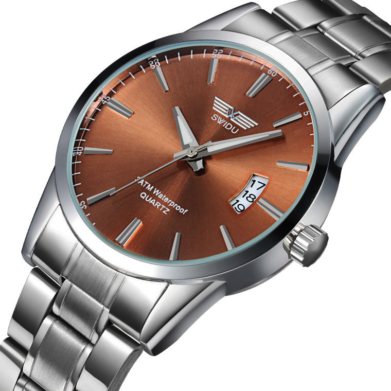 Men's steel watch