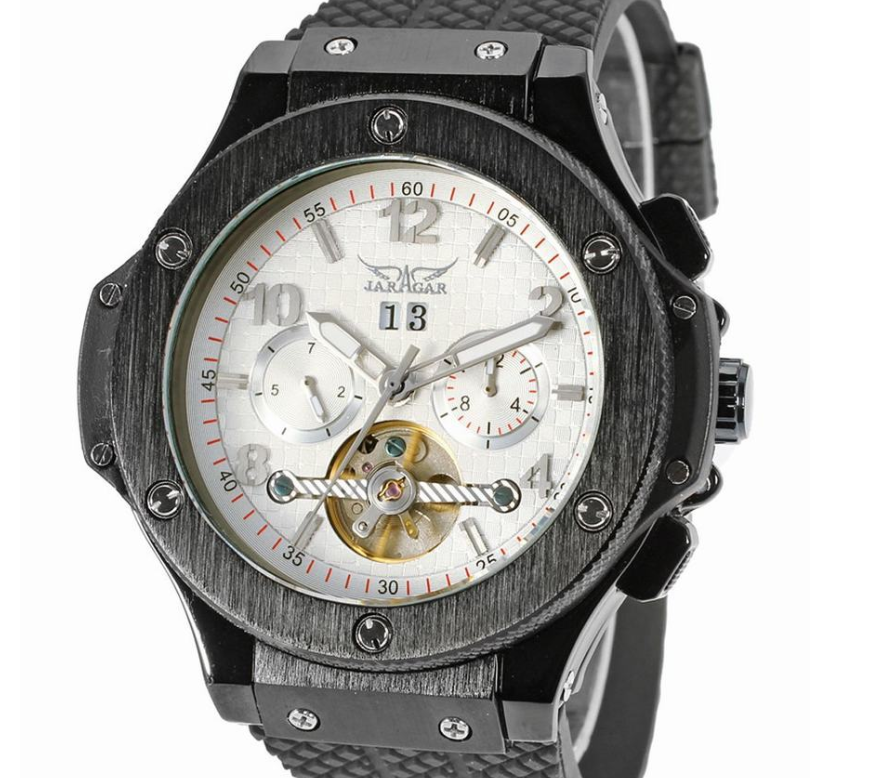 Black Mechanical watch for men