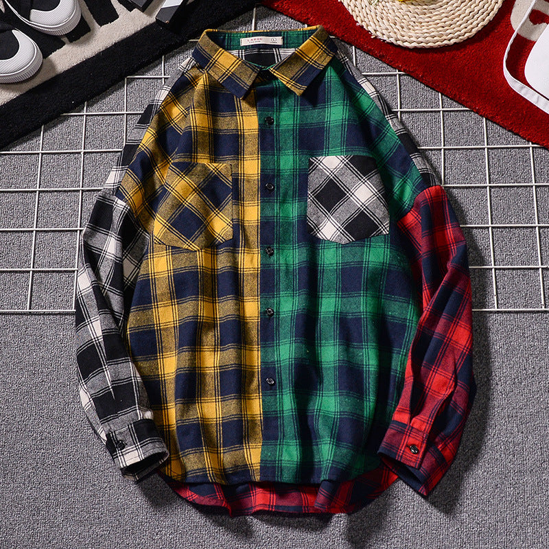 HIP HOP Streetwear Plaid Shirt