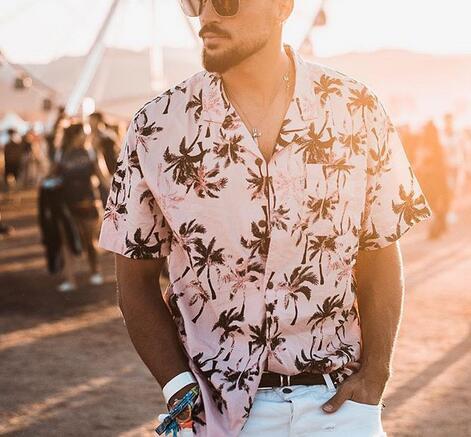 Men's Printed Beach Shirt