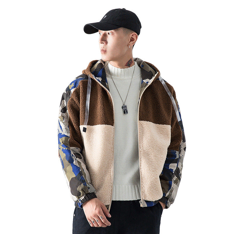 Lamb fur jacket men