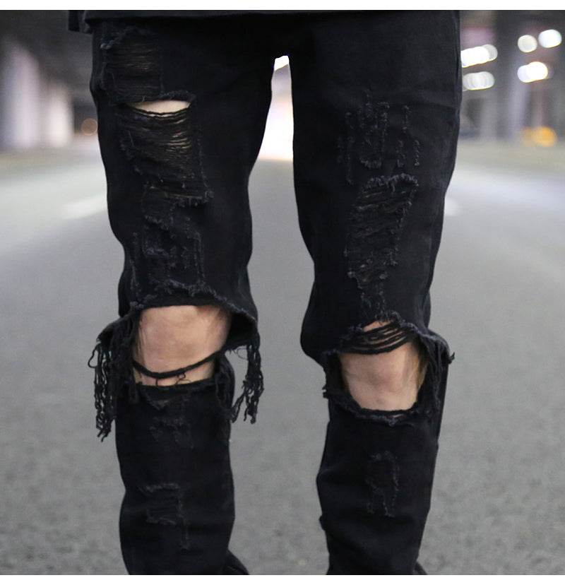 Men's Distressed Knee jeans