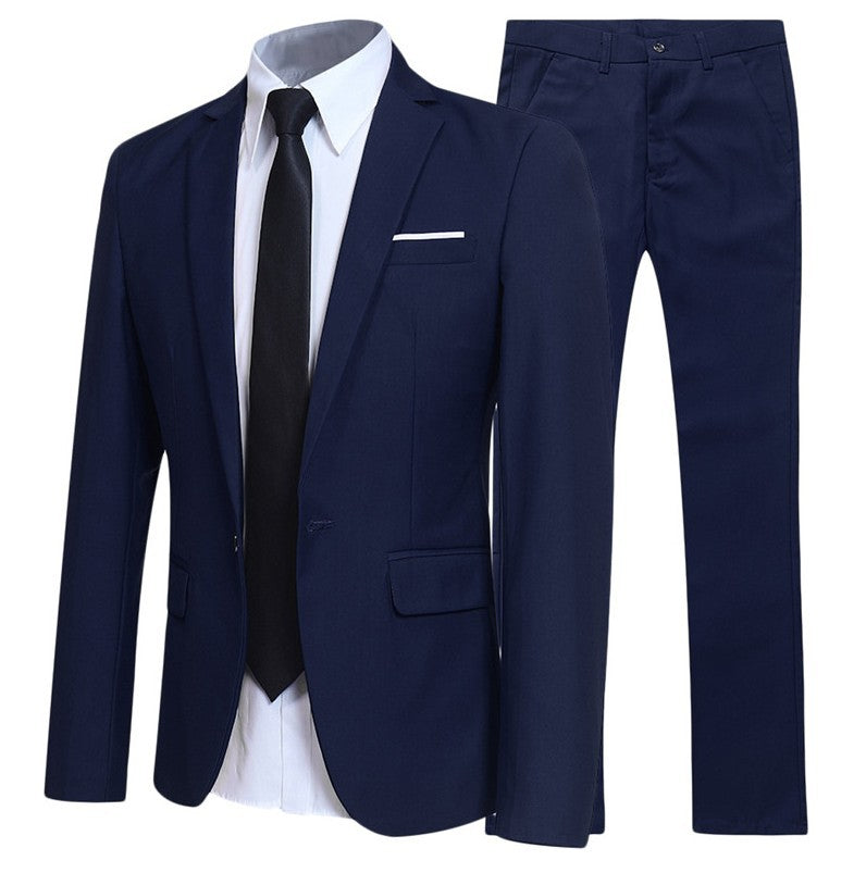 two-piece business suit men