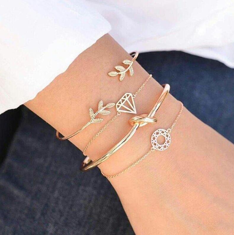 Tocona 4pcs/Set Fashion Bohemia Bracelets