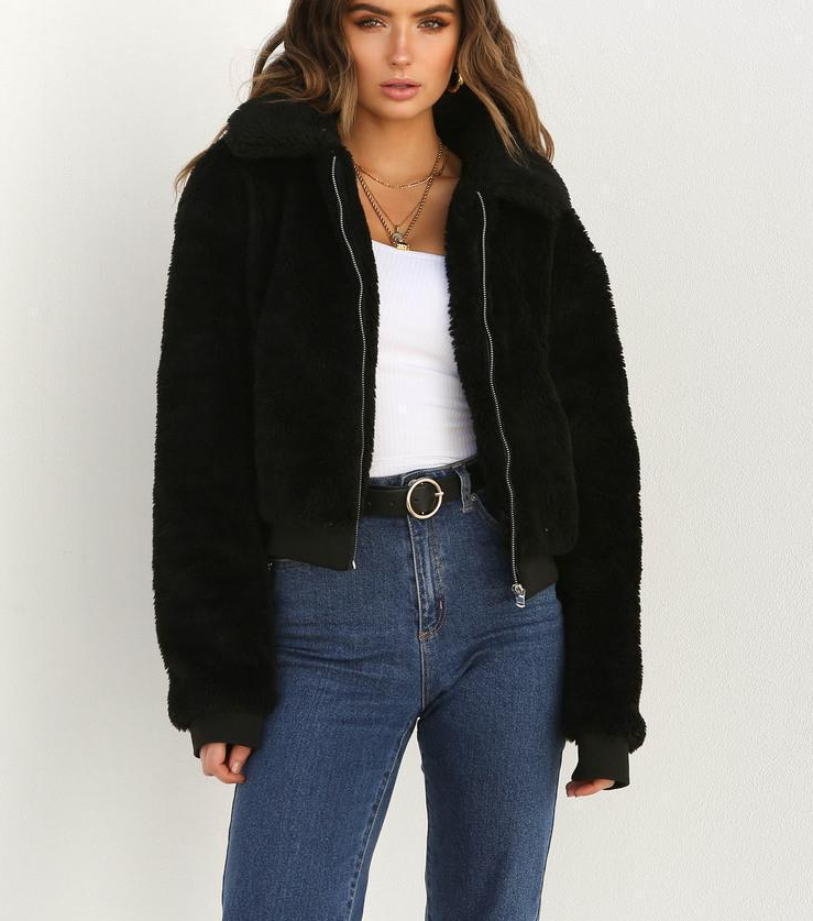 velvet thick lapel short jacket women's