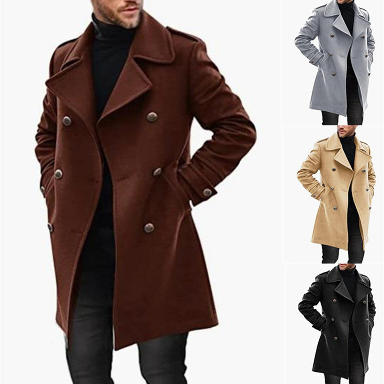 Woolen trench Coat Autumn And Winter