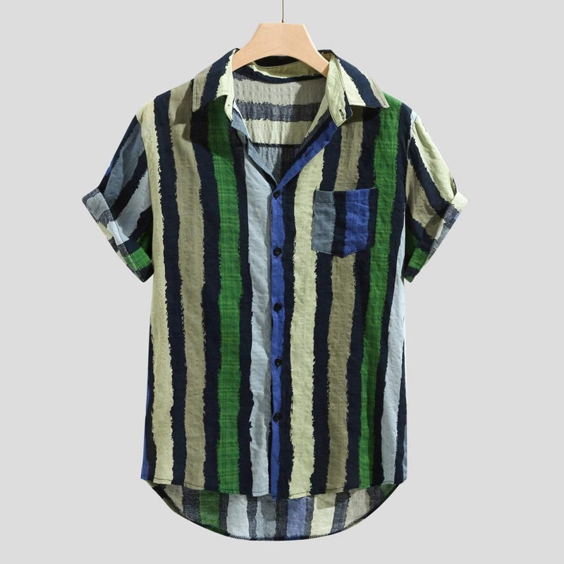 Summer Short Sleeve Shirt Men