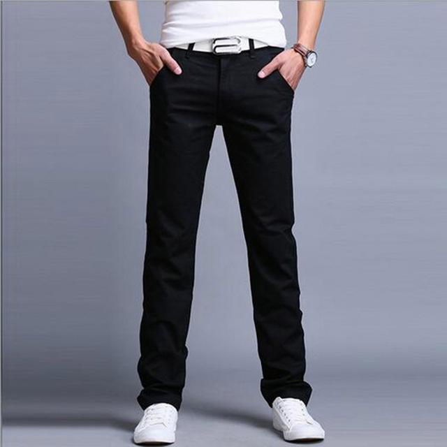 Casual slim Pants Men