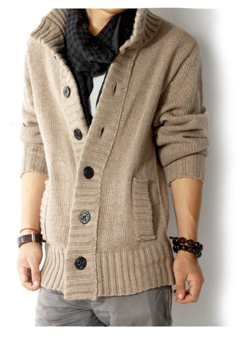 autumn and winter new cardigan sweater men