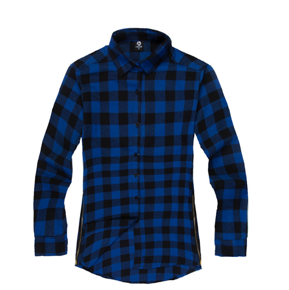 Streetwear Urban Clothing Hip hop Men Plaid Shirt