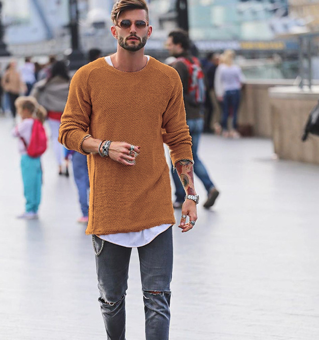 Maglione casual a maniche lunghe 