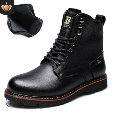 autumn men's casual Martin boots men's plus velvet boot