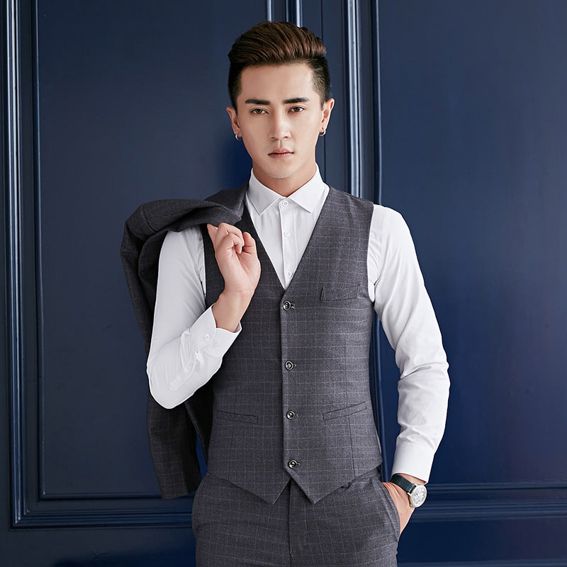 British style western fit suit for men