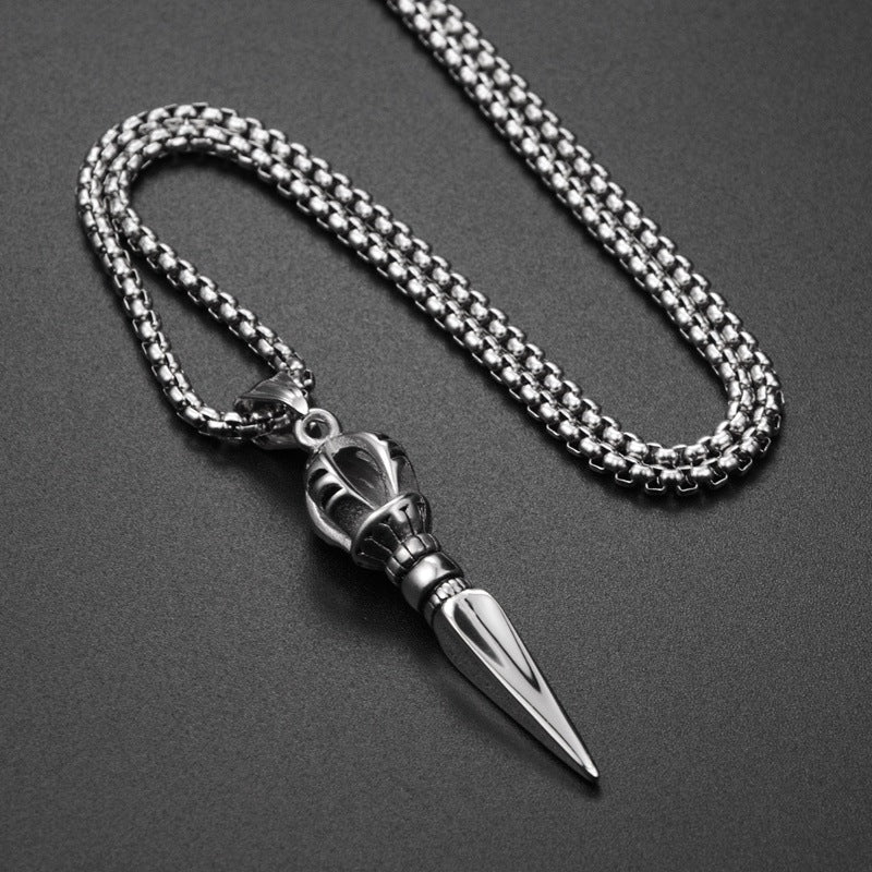 Titanium steel pendant necklace