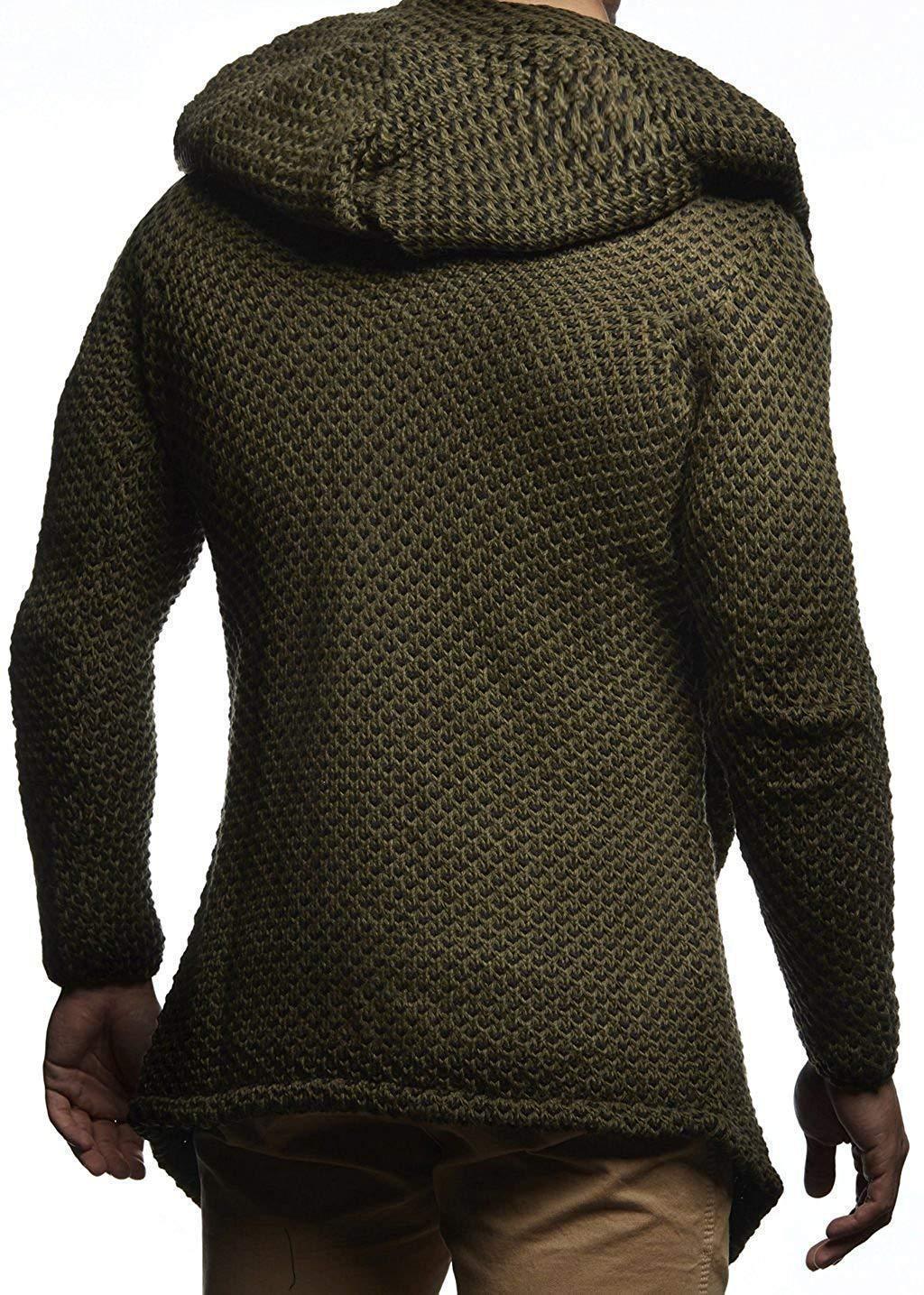 Men's Fashion Hooded Cardigan Sweater