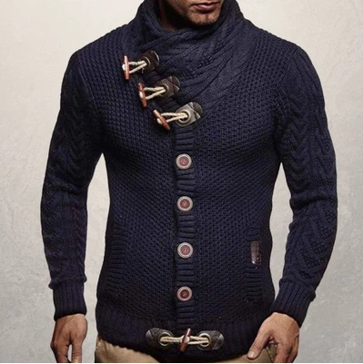 Men's fall sweater coat