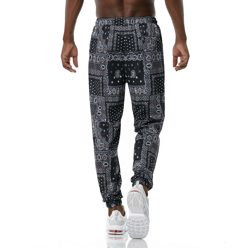 Ethnic printed slacks for men