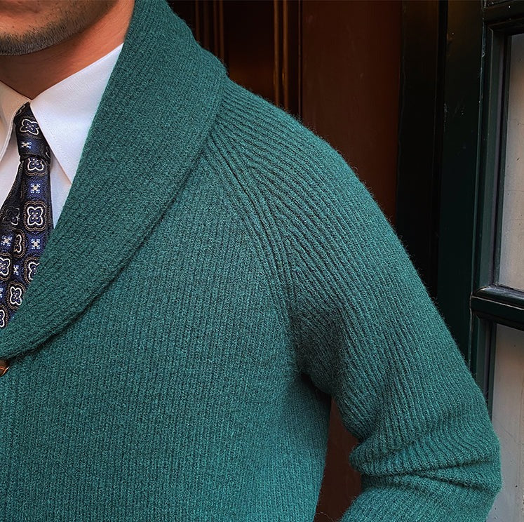 Bond Street Shawl Collar Knitted Cardigan