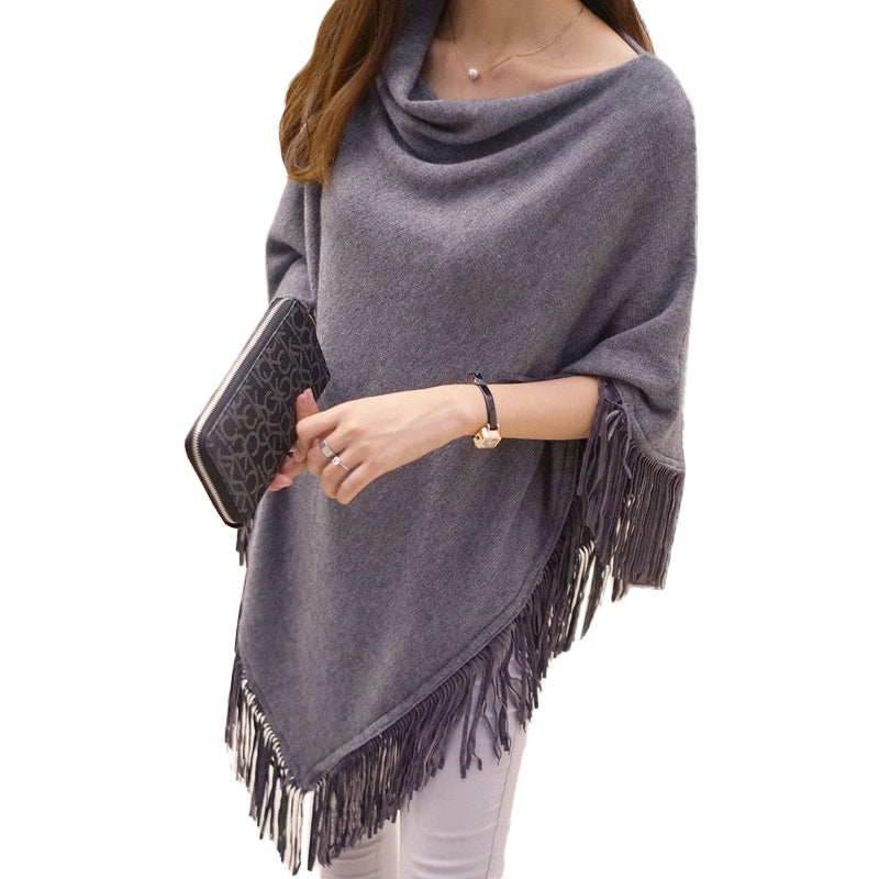 Sweater cloak shawl
