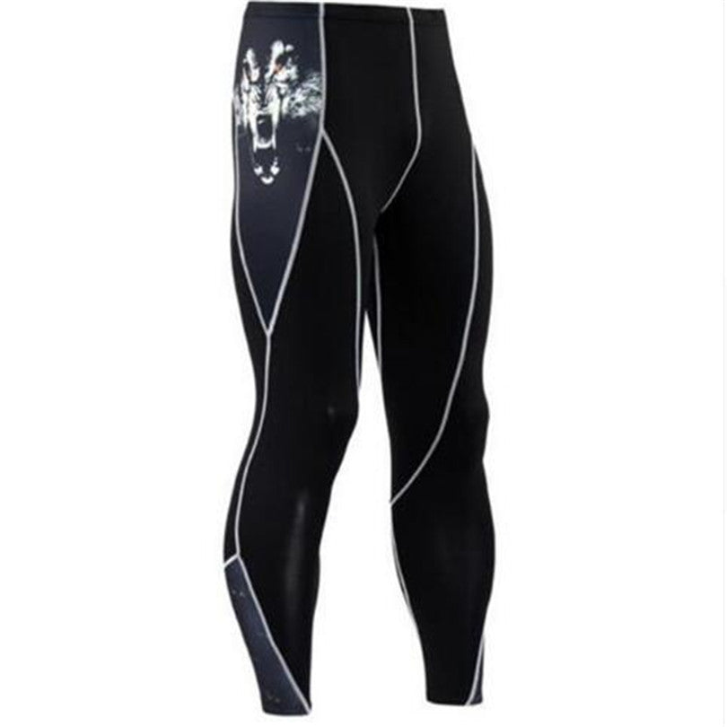 Tight-fitting Men's Stretch, Breathable And Quick-drying Football Basketball Leggings