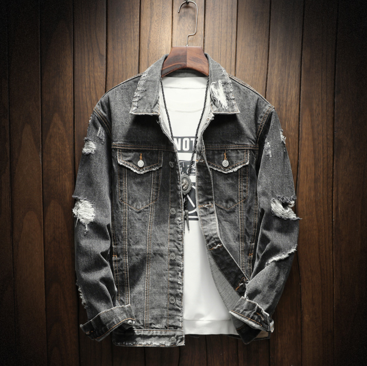 vintage denim jacket men