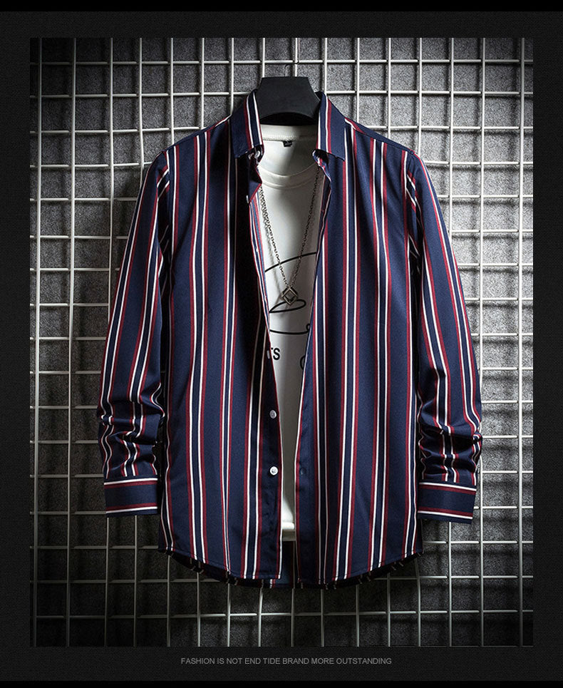 Slim striped Long-sleeved Shirt