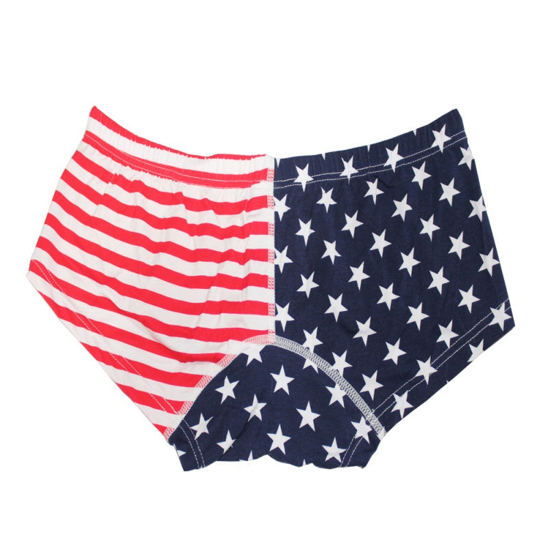 Flag printed shorts