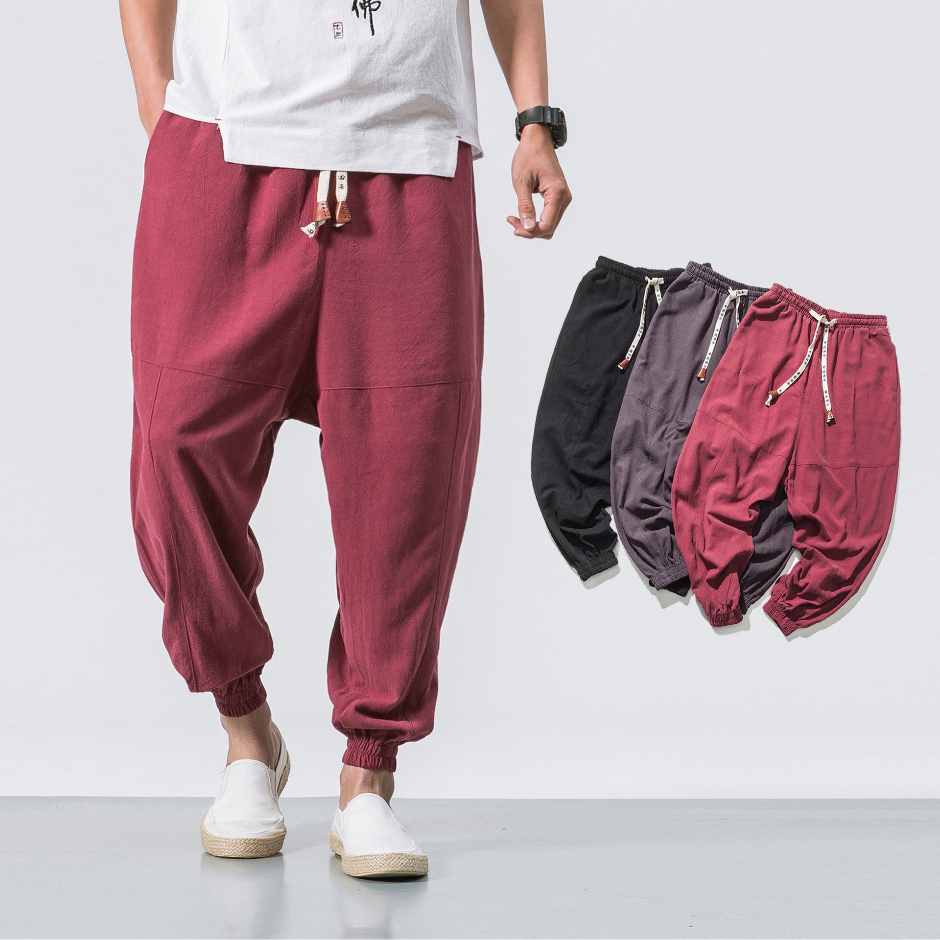 Men' Harem Pants Hip Hop Streetwear Joggers Pants