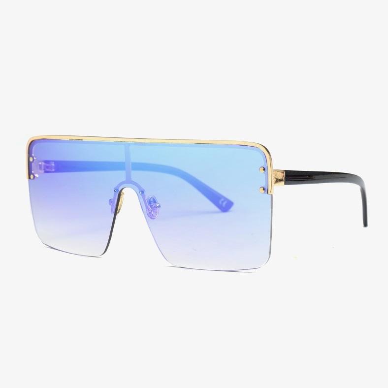 Stylish one-piece lens sunglasses